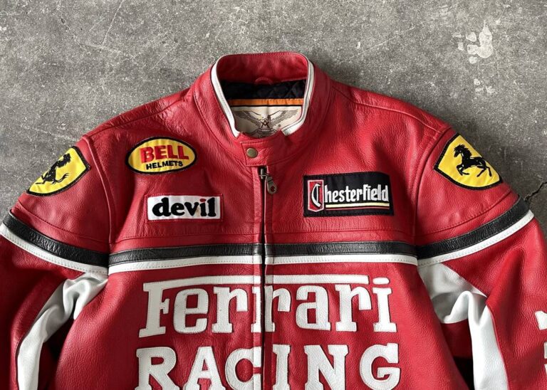Ferrari Racing Leather Jacket - Narson Leather