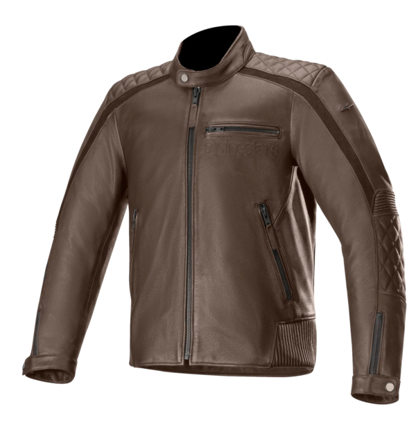 brown alphinestars jacket