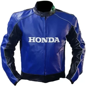 Honda Blue Leather Jacket