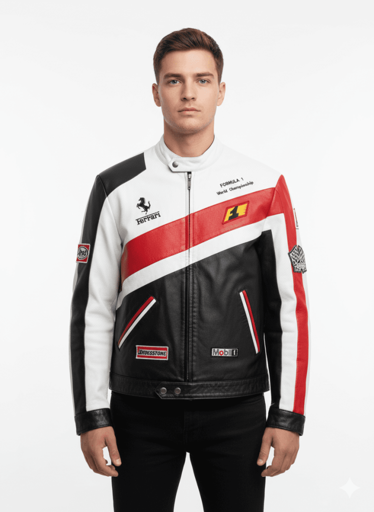 Ferrari f1 leather jacket