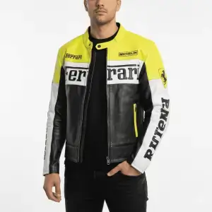 Ferrari racing leather jacket