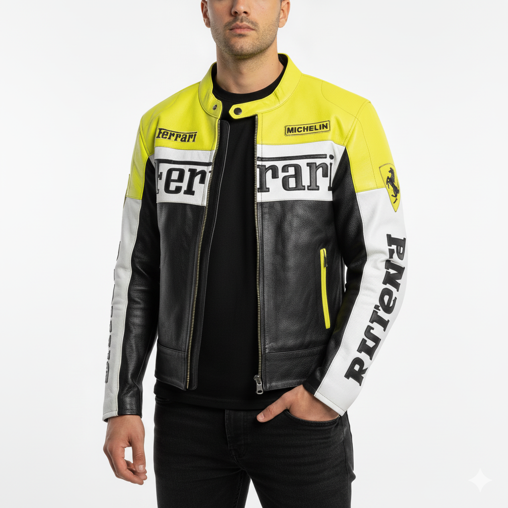 Ferrari Leather Racing Jacket