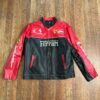 Unisex Ferrari Marlboro Racing Cowhide Leather Jacket