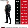 Size Chart for Leather Jackets