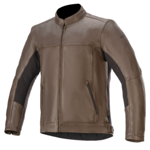 brown alphinestars jacket