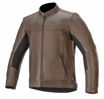 brown alphinestars jacket