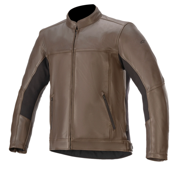 brown alphinestars jacket