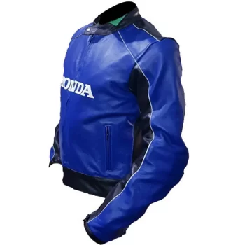 Honda Blue Leather Jacket