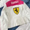 Pink Ferrari Leather Jacket