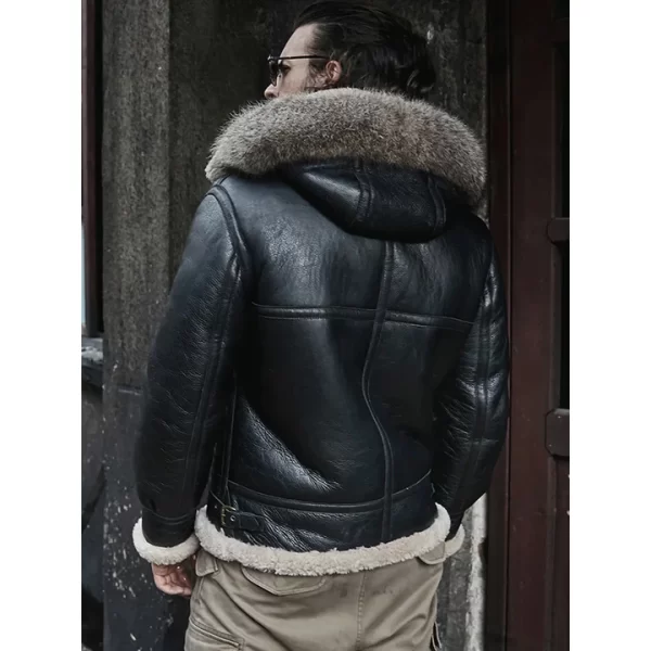 mens shearling leather jacket