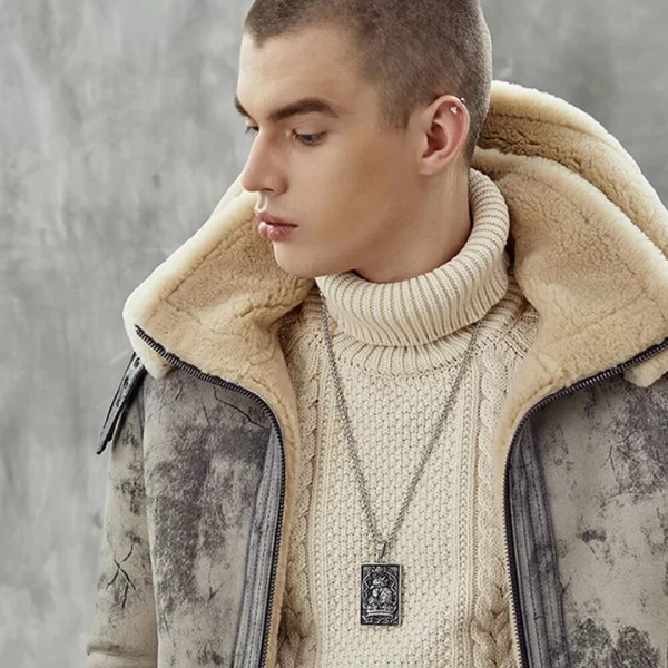 shearling jacket mens​