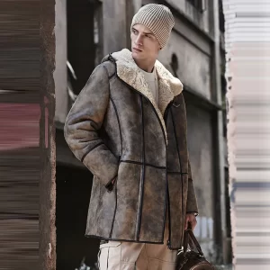 sheepskin shearling coat​