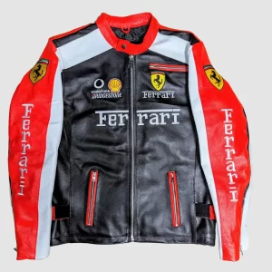 red leather ferrari jacket​