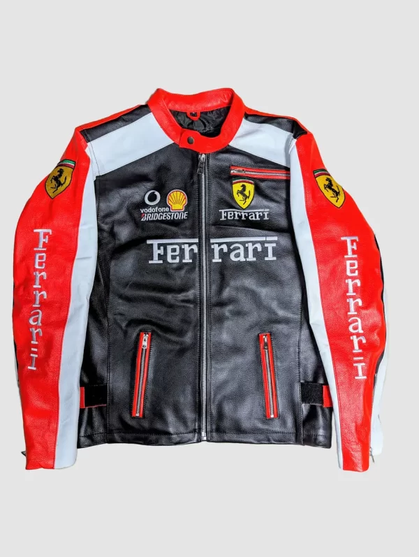 red leather ferrari jacket​