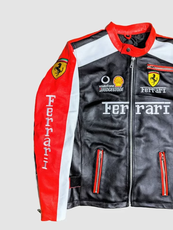 red leather ferrari jacket​