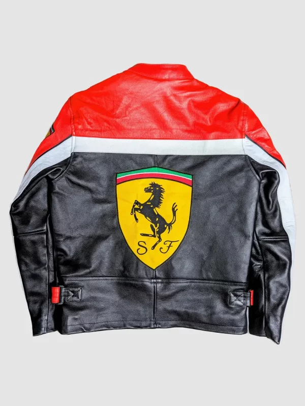 red leather ferrari jacket​