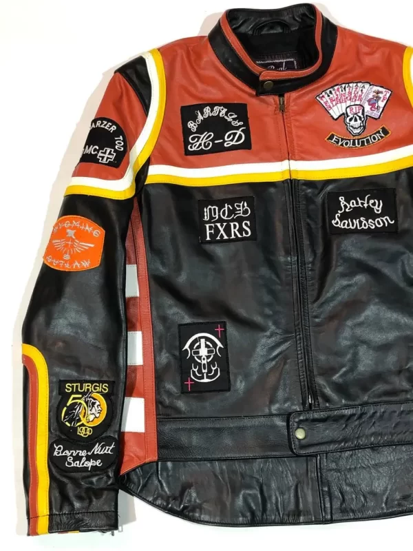 harley davidson vintage leather biker jacket