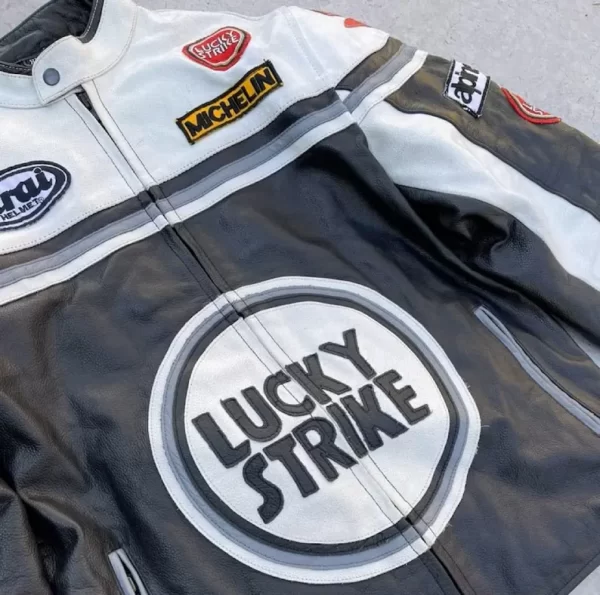 lucky strike motorcycle leather jacket​