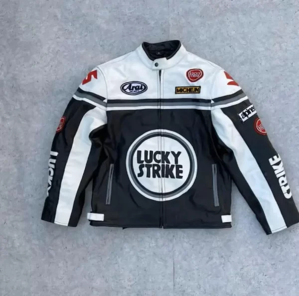 lucky strike motorcycle leather jacket​