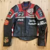Marlboro Vintage Harley Davidson Racing Moto Leather Jacket
