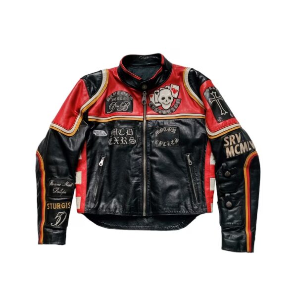 harley davidson and marlboro man leather motorcycle jacket​