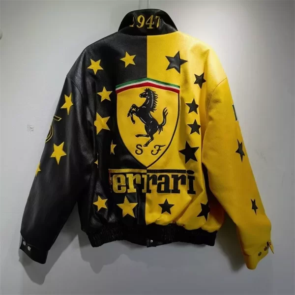 ferrari leather jacket vintage