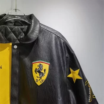 ferrari leather jacket vintage