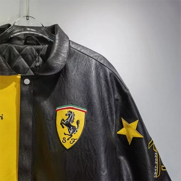 ferrari leather jacket vintage