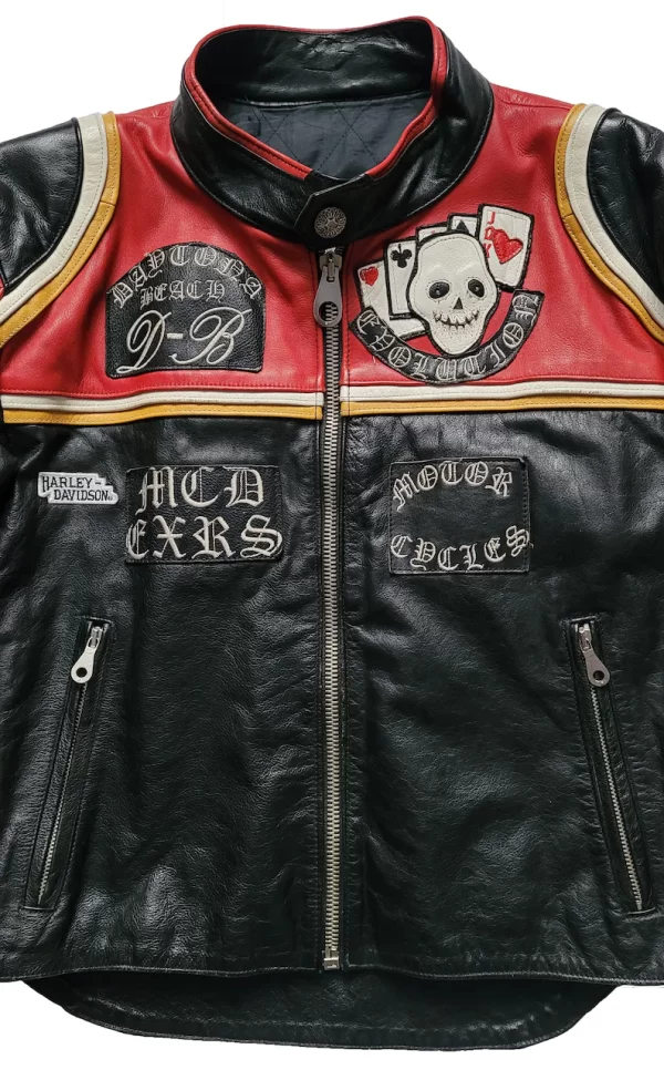 harley davidson and marlboro man leather motorcycle jacket​