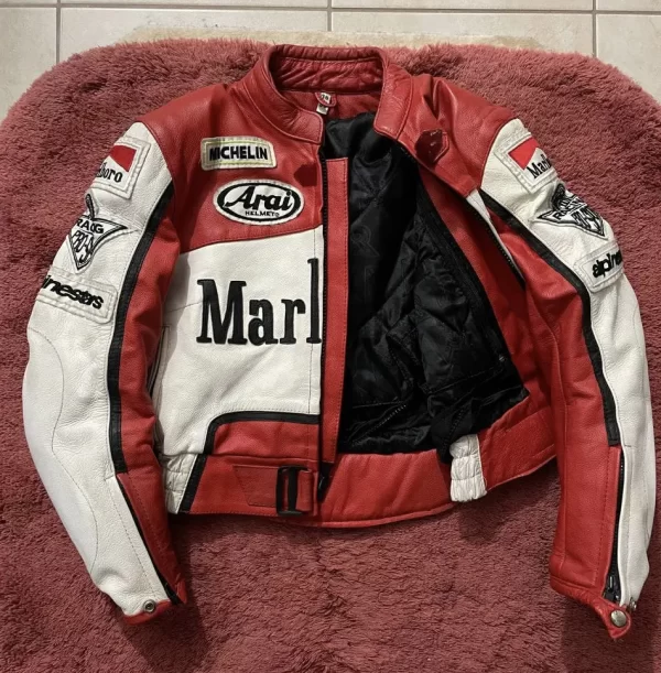 marlboro leather jacket vintage​