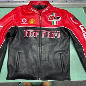 leather ferrari jacket​