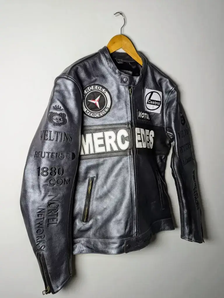 Mercedes Racing Zip Up Jacket - Narson Leather