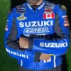 blue motorcycle jacket