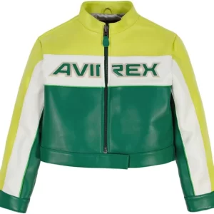 Avirex Ladies Cropped Leather Jacket