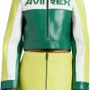 Avirex Ladies Cropped Leather Jacket