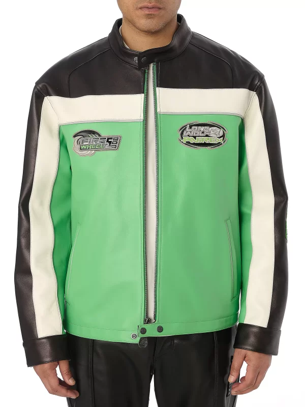 avirex leather motorcycle jacket​