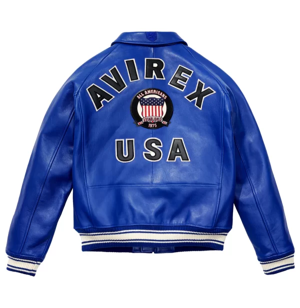 avirex jacket blue