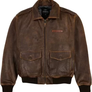 avirex vintage leather jacket