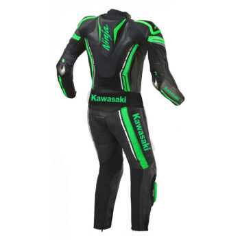 Kawasaki Ninja green Leather Suit
