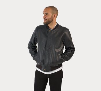 Harley Davidson Men's Bomber Leather Jacket - Image 4