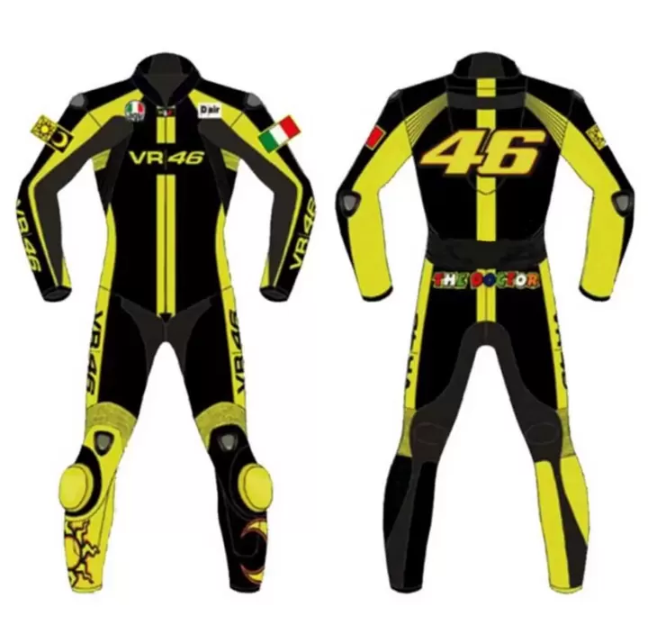 VR46 Motorcycle Leather Racing Suit