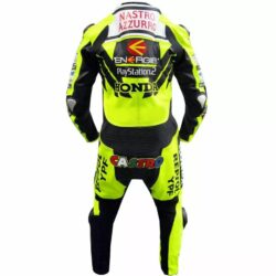 The Honda Racing Leather Suit with style, comfort, and protection