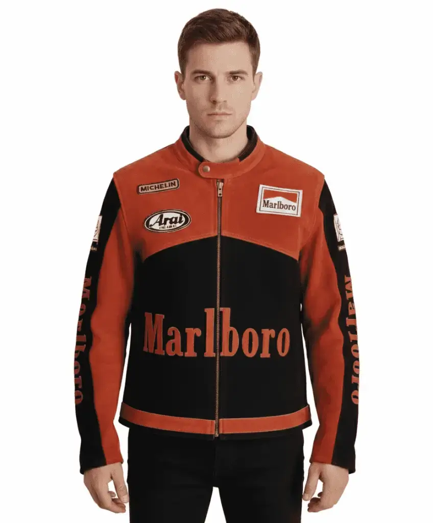 marlboro suede leather jacket