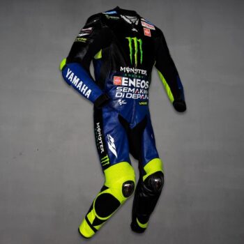 YAMAHA ENEOS Motorcycle Racing Leather Suit - Image 4