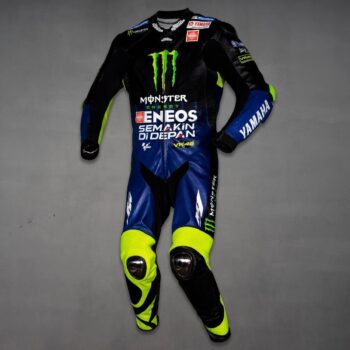 YAMAHA ENEOS Motorcycle Racing Leather Suit - Image 8
