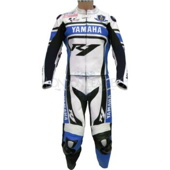 YAMAHA R1 Racing Motorbike Cowhide Leather Suit