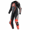 AUDAX D-ZIP Men’s 1-Piece Motorcycle Perforated Leather Suit – Breathable Protection & Performance