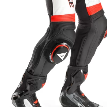 Dainese Laguna Seca 6 Perforated Leather Racing Suit – BLACK/WHITE/RED-FLUO - Image 2