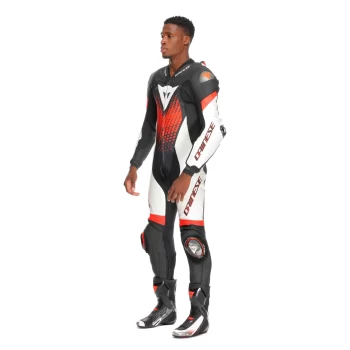Dainese Laguna Seca 6 Perforated Leather Racing Suit – BLACK/WHITE/RED-FLUO - Image 9