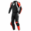 AVRO 4 Men’s 2-Piece Motorcycle Leather Suit – Black/Red /White
